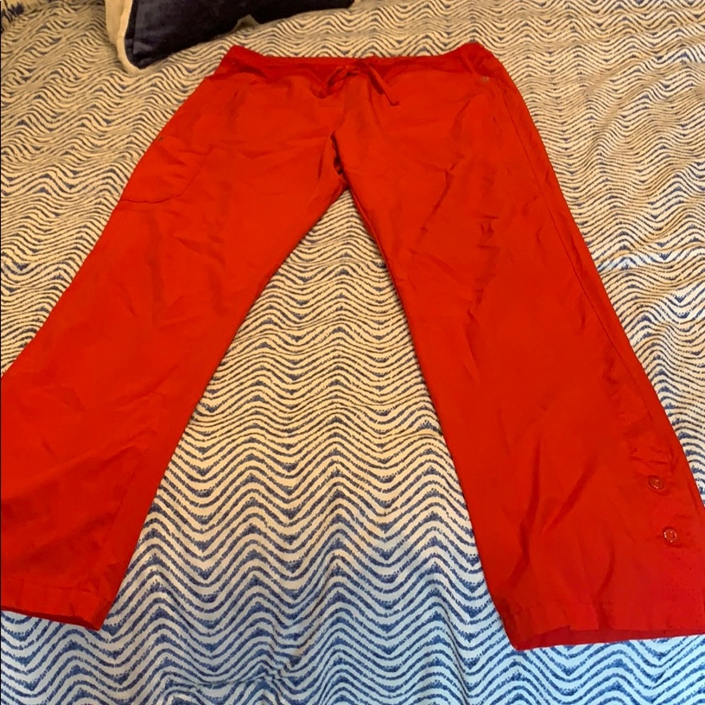 Barco one red scrub pants size medium